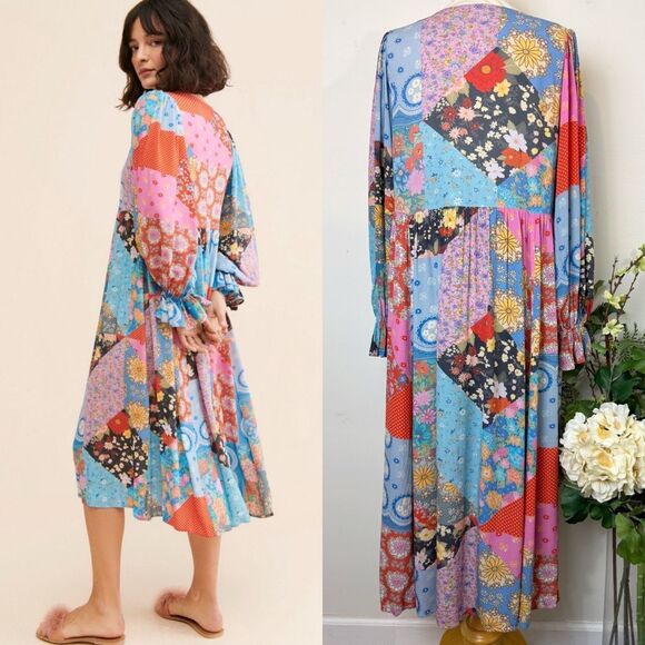 Spell & The Gypsy Cha Cha Boho Midi Dress | Free People | Medium - Picture 8 of 13